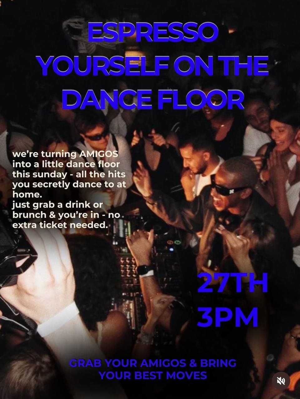 ESPRESSO YOURSELF ON THE DANCE FLOOR
